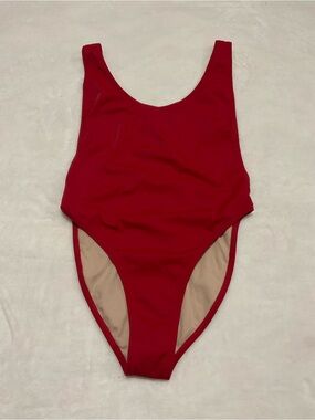 Dixperfect One Piece Swimsuit Red New Size M
